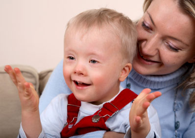 Mother and child with Down syndrome