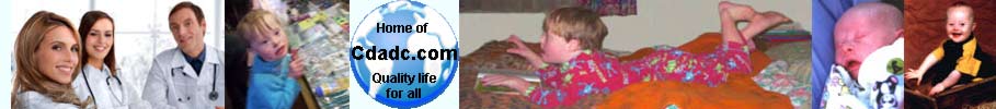 Down Syndrome information on Cdadc.com is written or edited by professionals - Jacob, a child with Down Syndrome,  enjoying a family holiday and browsing in shops, like any other 5 year old child would - Written by health professionals to help parents with children with Down Syndrome - Jacob looking at books and watching TV at age 6 years - Down Syndrome doesn't stop normal development, but social attitudes do. - Jacob, a baby with Down Syndrome - Jacob at one year of age